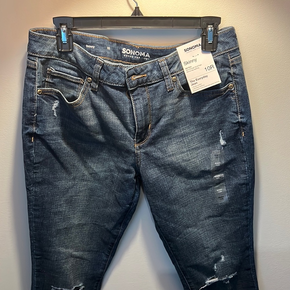 Everyday, lightly destressed Jean